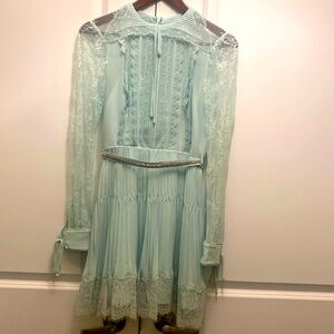 Self portrait dress in light blue size Us 4